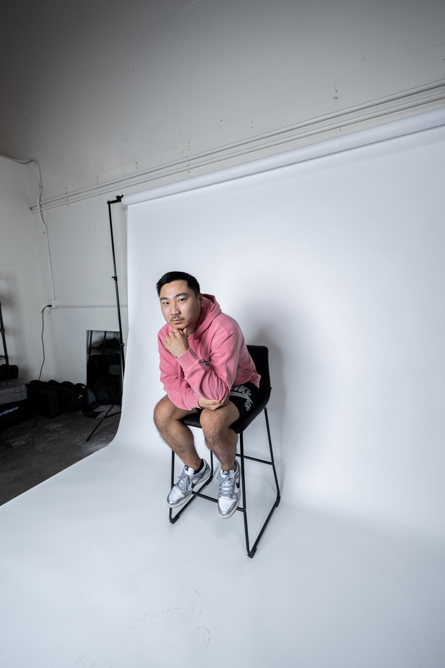 Kyler in the studio